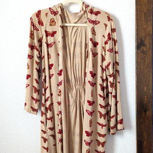 Kate Quinn Moth Print Robe